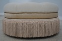 65136EC: HANCOCK & MOORE Tufted Suede Round Ottoma