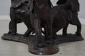 L73945: Bronze Elephant Base Glass Top Dining Room