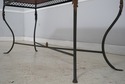 74228: Stunning Hand Painted Top Iron Base Console