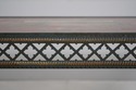 74228: Stunning Hand Painted Top Iron Base Console