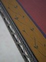 74228: Stunning Hand Painted Top Iron Base Console