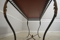 74228: Stunning Hand Painted Top Iron Base Console