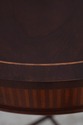 L73168: BAKER Round Inlaid Mahogany Stretcher Base