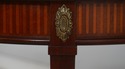L73168: BAKER Round Inlaid Mahogany Stretcher Base