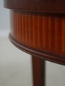 L73168: BAKER Round Inlaid Mahogany Stretcher Base
