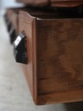 F74251: Antique 12 Drawer Oak Apothecary Cabinet