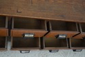 F74251: Antique 12 Drawer Oak Apothecary Cabinet