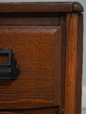 F74251: Antique 12 Drawer Oak Apothecary Cabinet