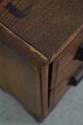 F74251: Antique 12 Drawer Oak Apothecary Cabinet