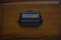 F74251: Antique 12 Drawer Oak Apothecary Cabinet