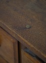 F74251: Antique 12 Drawer Oak Apothecary Cabinet