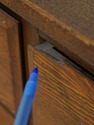 F74251: Antique 12 Drawer Oak Apothecary Cabinet