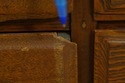 F74251: Antique 12 Drawer Oak Apothecary Cabinet