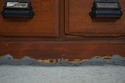 F74251: Antique 12 Drawer Oak Apothecary Cabinet