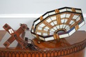 74200: STICKLEY Arts & Crafts Slag Glass Table Lam
