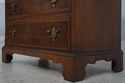 L72284: BAKER Burl Walnut English Style Bachelors 