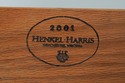 L73213: HENKEL HARRIS Mahogany 4 Drawer Bachelors 