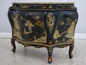 L74216: Italian Hand Paint Decorated Chinoiserie C