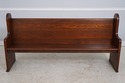 F74033: Antique Approx. 6 ft Solid Oak Church Pew