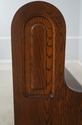 F74033: Antique Approx. 6 ft Solid Oak Church Pew