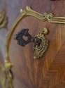 L74231: French Louis XV Vintage Marble Top Marquet