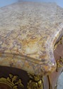 L74231: French Louis XV Vintage Marble Top Marquet