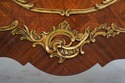 L74231: French Louis XV Vintage Marble Top Marquet