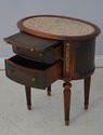 74167: THEODORE ALEXANDER Oval Marble Top Nightsta