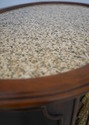 74167: THEODORE ALEXANDER Oval Marble Top Nightsta