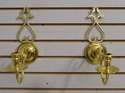 F65234EC: Pair BALDWIN Brass Williamsburg Candelab