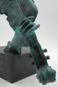 F73840: Art Deco Bronze Sculpture Of Woman w. Viol