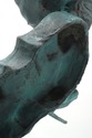 F73840: Art Deco Bronze Sculpture Of Woman w. Viol