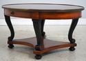 L73475: THEODORE ALEXANDER Oval Mahogany 2 Drawer 