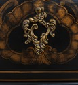 L74159: HARDEN Black Lacquer Chinoiserie Bombe Com
