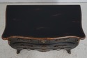L74159: HARDEN Black Lacquer Chinoiserie Bombe Com