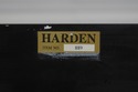 L74159: HARDEN Black Lacquer Chinoiserie Bombe Com