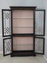 L74256: Black & Gold Chinoiserie Display Cabinet