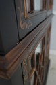 L74256: Black & Gold Chinoiserie Display Cabinet