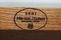 73162: HENKEL HARRIS Mahogany Flip Top Server