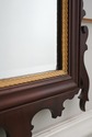 74177: Mahogany Chippendale Style Wall Mirror