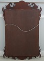 74177: Mahogany Chippendale Style Wall Mirror