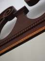 74173: HENKEL HARRIS Mahogany Arch Top Mirror