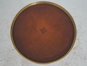 L74254: THEODORE ALEXANDER Leather Top Round End T