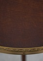 L74254: THEODORE ALEXANDER Leather Top Round End T