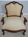 74172: THOMASVILLE Curved Queen Anne Style Chair &