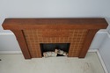 74299: STICKLEY Tiled Mission Oak Fireplace Mantle