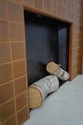 74299: STICKLEY Tiled Mission Oak Fireplace Mantle