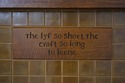 74299: STICKLEY Tiled Mission Oak Fireplace Mantle