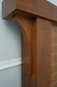 74299: STICKLEY Tiled Mission Oak Fireplace Mantle