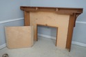 74299: STICKLEY Tiled Mission Oak Fireplace Mantle